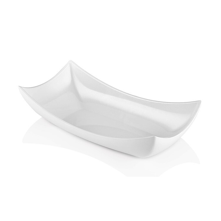 Platou bufet dreptunghiular melamina alba RAKI 28x15xh7 cm