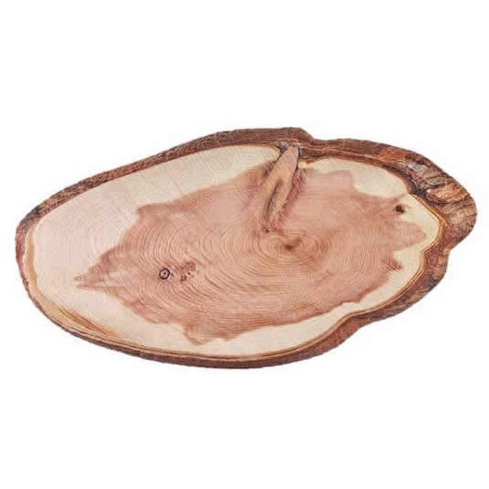 Platou ovala servire melamin RAKI 27x53x2cm cu imitatie lemn