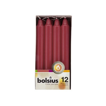 Set 12 bucati, lumanari pascale decorative, 180 x 21 mm, Burgundy Set 12 bucati, lumanari pascale decorative, 180 x 21 mm, Burgundy