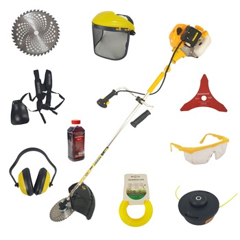 Motocoasa pe benzina Kratos MC4200 5 Cp, 10000 Rpm, 9 accesorii incluse (accesorii si ulei de amestec) Motocoasa pe benzina Kratos MC4200 5 Cp, 10000 Rpm, 9 accesorii incluse (accesorii si ulei de amestec)