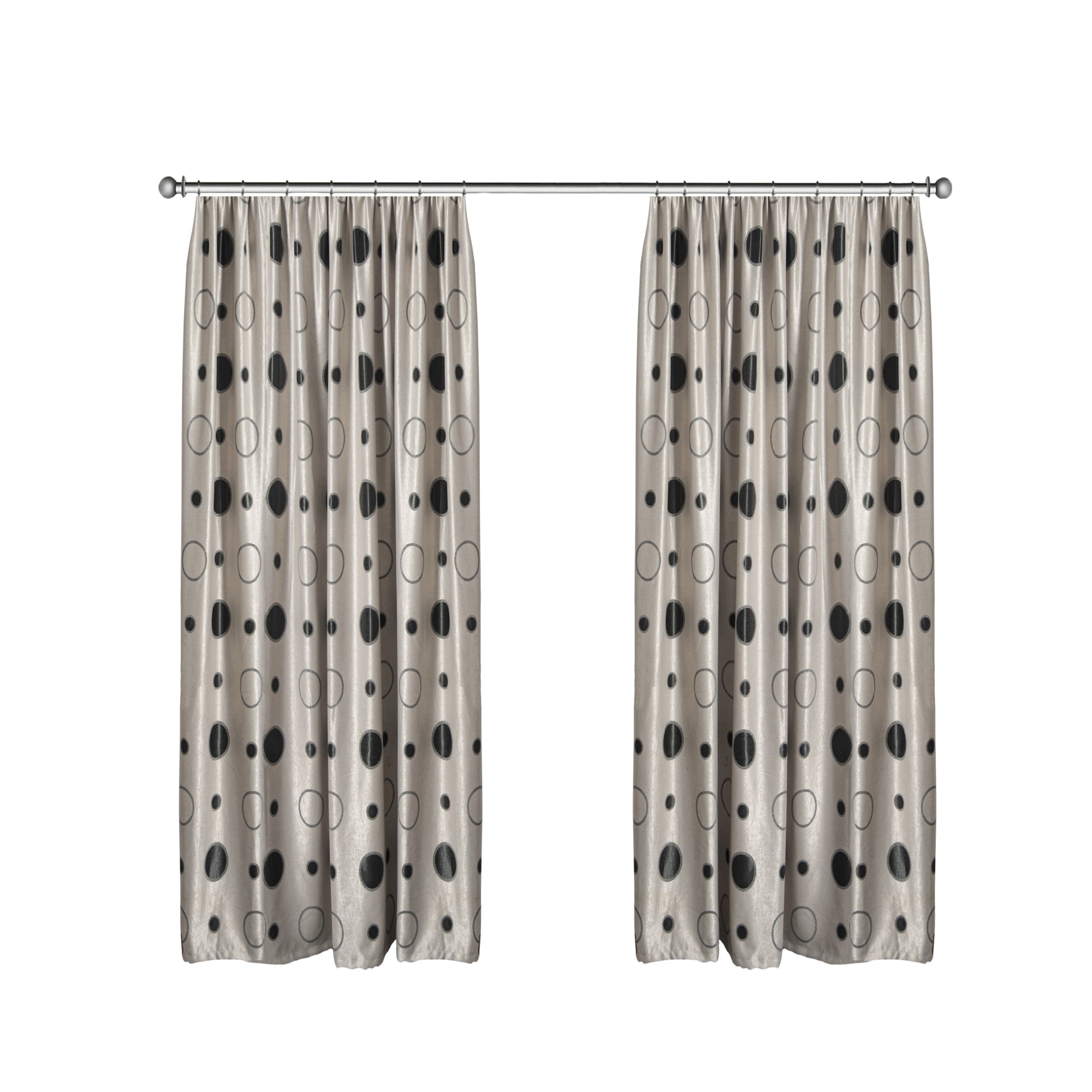 Set doua draperii Black-out Buline 2x100x225 cm, cu rejansa