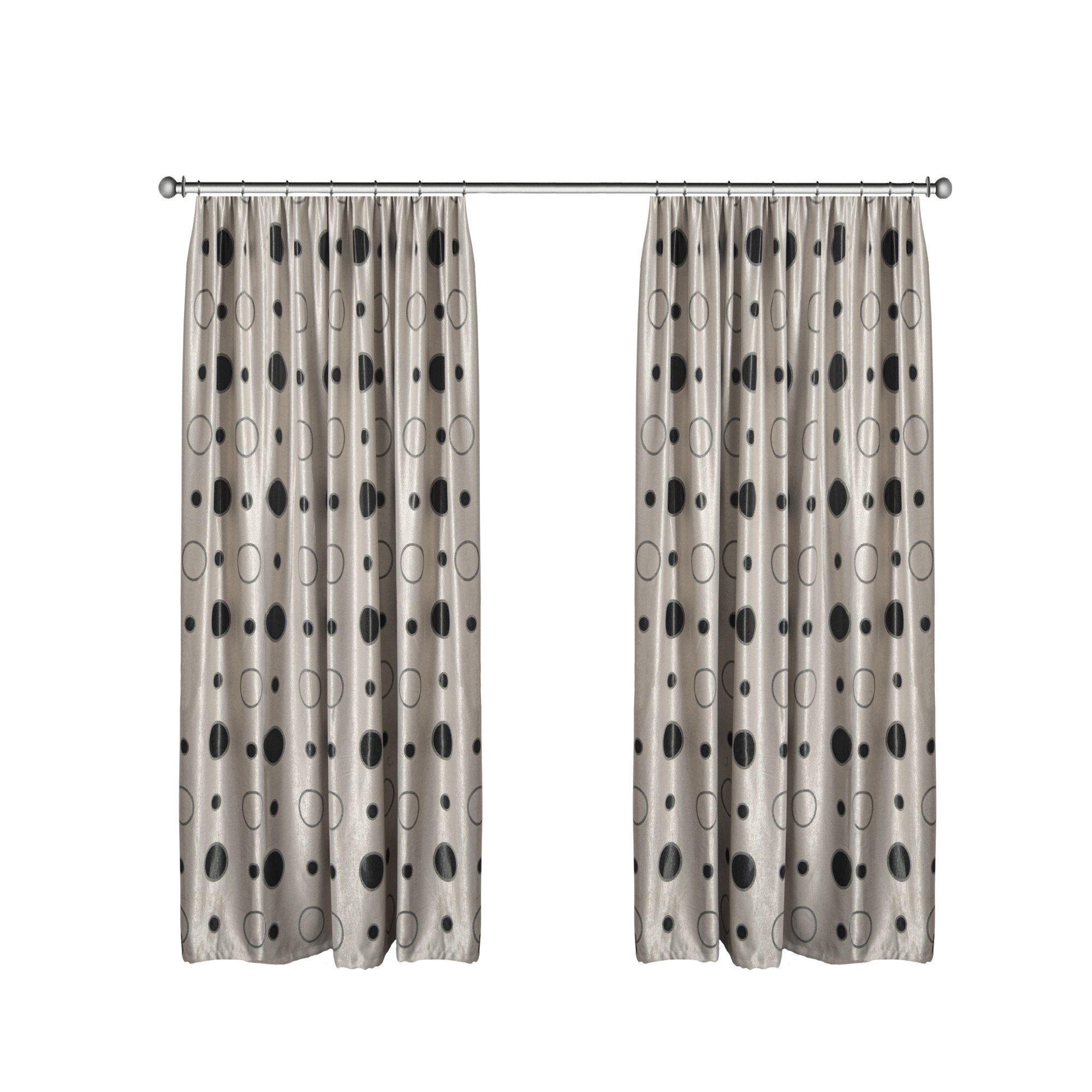 Set doua draperii Black-out Buline 2x100x260 cm, cu rejansa