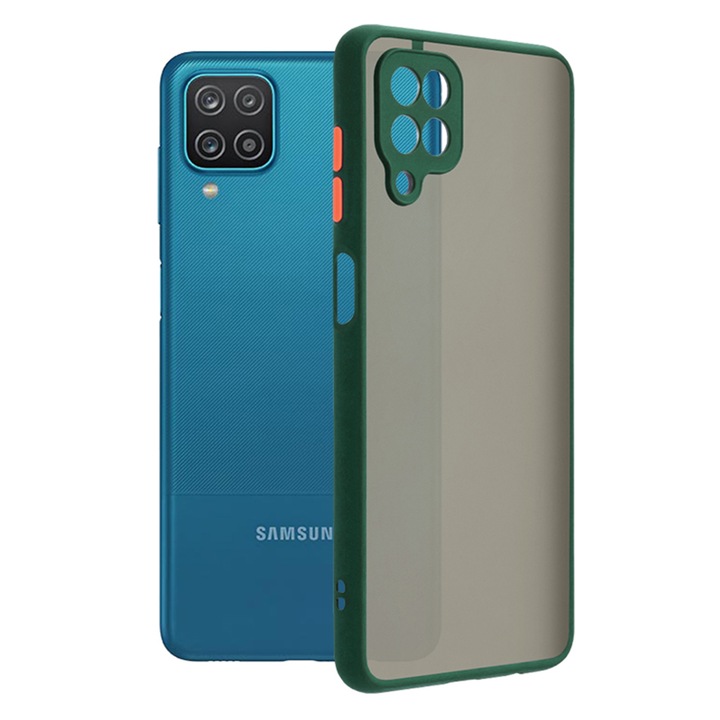 Калъф Premium Techsuit Ultra Slim Optim Design, съвместим с Samsung Galaxy A12, зелен