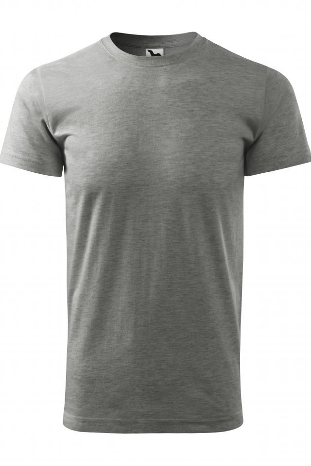 Tricou unisex Heavy New, Gri inchis