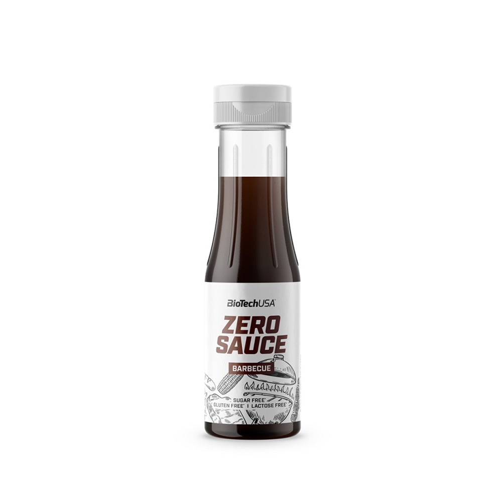 Sos fara calorii, Biotech Usa, Zero Sauce / Barbecue, 350 ml