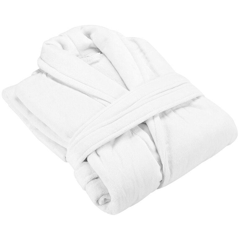 Halat de baie Hotel Line, Bedora, marime universala, 100% bumbac velur, 420 gr/mp, alb