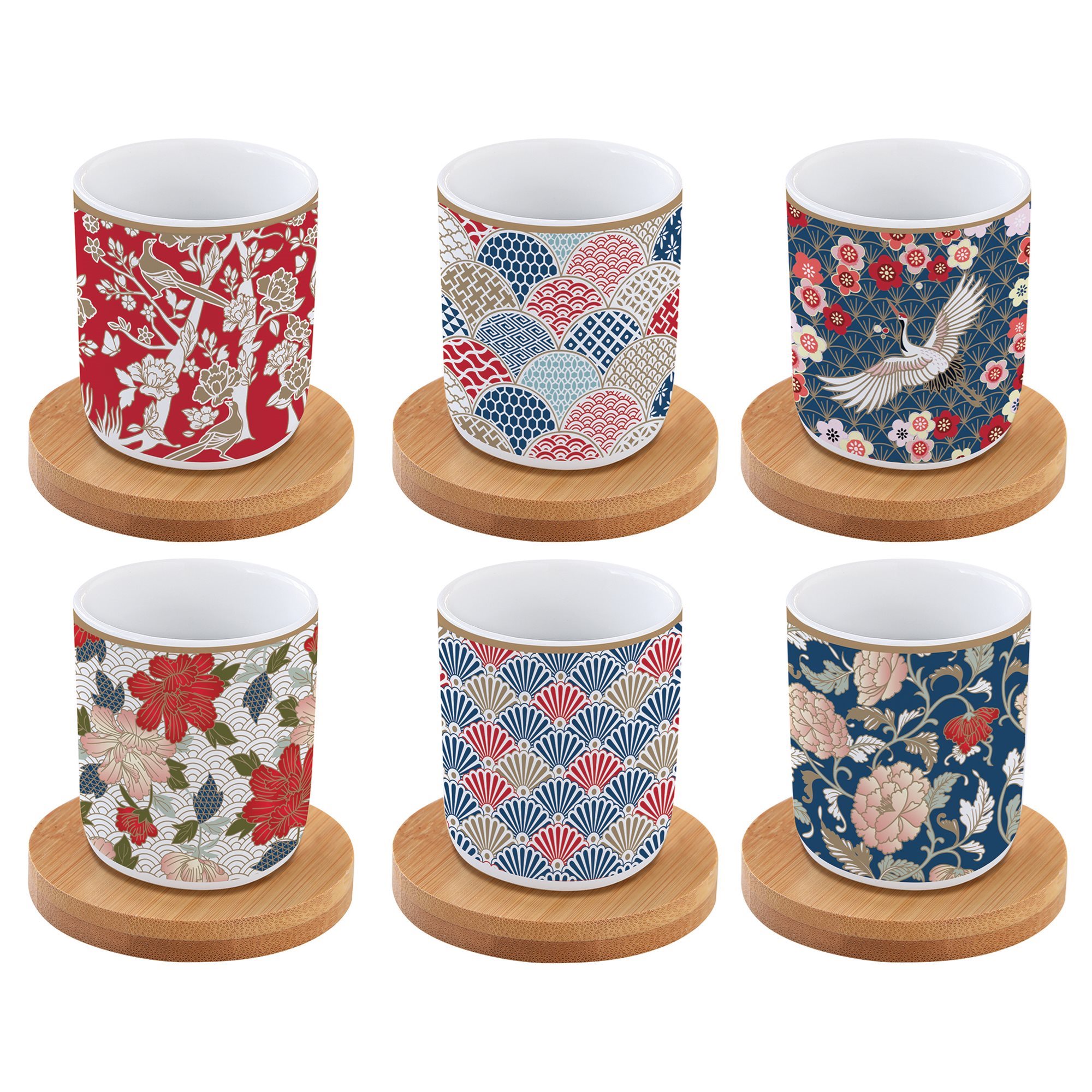 Set 6 cesti cu farfurioare 