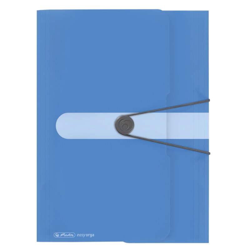 Mapa a4 pp, buton cu elastic, culoare albastru