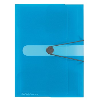 Mapa pp a4 30mm eotg inchidere buton cu elastic, albastru transparent Mapa pp a4 30mm eotg inchidere buton cu elastic, albastru transparent