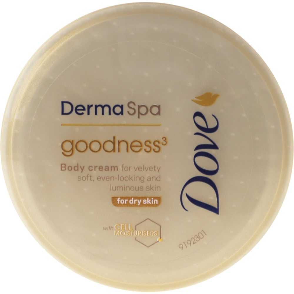 Crema de Corp Dove DermaSpa Goodness3, 75 ml, pentru Piele Uscata