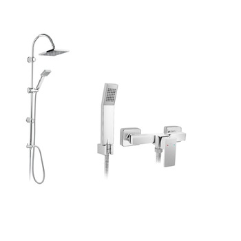 Coloana de dus fixa si mobila cu baterie dus Zicco, Ferro Coloana de dus fixa si mobila cu baterie dus Zicco, Ferro