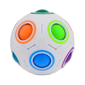 Minge antistres, Fidget ball cu buline anti-anxietate, Multicolor, 10 cm, + 3 ani, Urban Trends ® Minge antistres, Fidget ball cu buline anti-anxietate, Multicolor, 10 cm, + 3 ani, Urban Trends ®