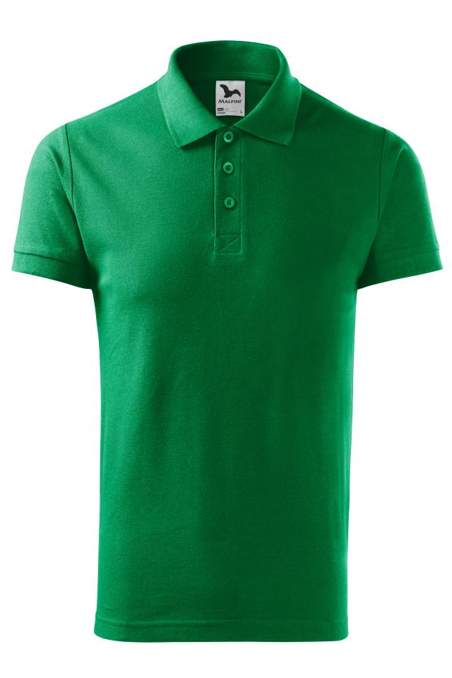 Tricou polo pentru barbati Cotton, Verde Mediu