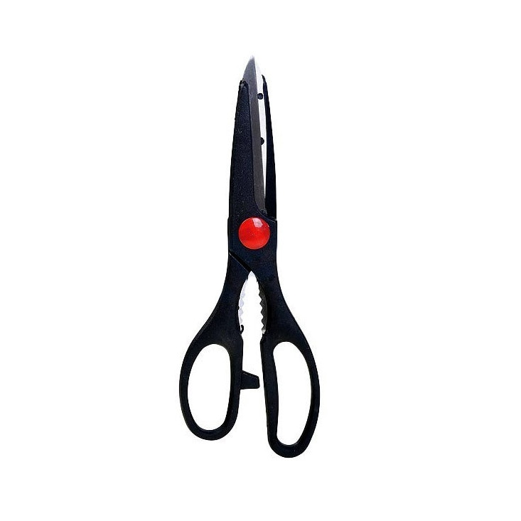 Foarfece de bucatarie cu opritor, Negru