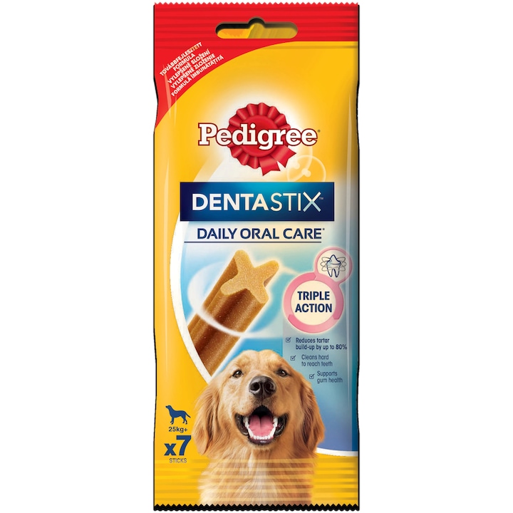 Пръчици за големи кучета, Pedigree, DentaStix Daily Oral Care, 270 g, 7 бр.