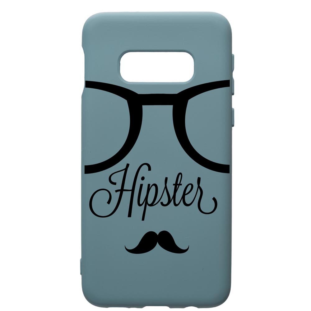 Husa Premium Silicon Compatibila Cu Samsung Galaxy S10, Hipster, cu interiorul din material textil, protectie camera, Cornflower, PCF12