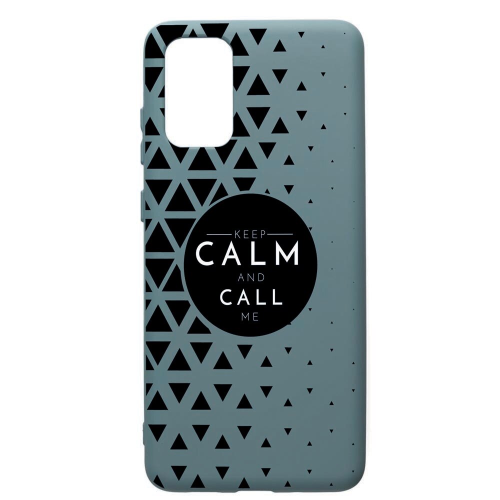 Husa Premium Silicon Compatibila Cu Samsung Galaxy S20 Plus, Keep Calm, cu interiorul din material textil, protectie camera, Cornflower, PCF2
