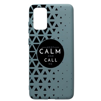 Husa Premium Silicon Compatibila Cu Samsung Galaxy S20 Plus, Keep Calm, cu interiorul din material textil, protectie camera, Cornflower, PCF2 Husa Premium Silicon Compatibila Cu Samsung Galaxy S20 Plus, Keep Calm, cu interiorul din material textil, protectie camera, Cornflower, PCF2
