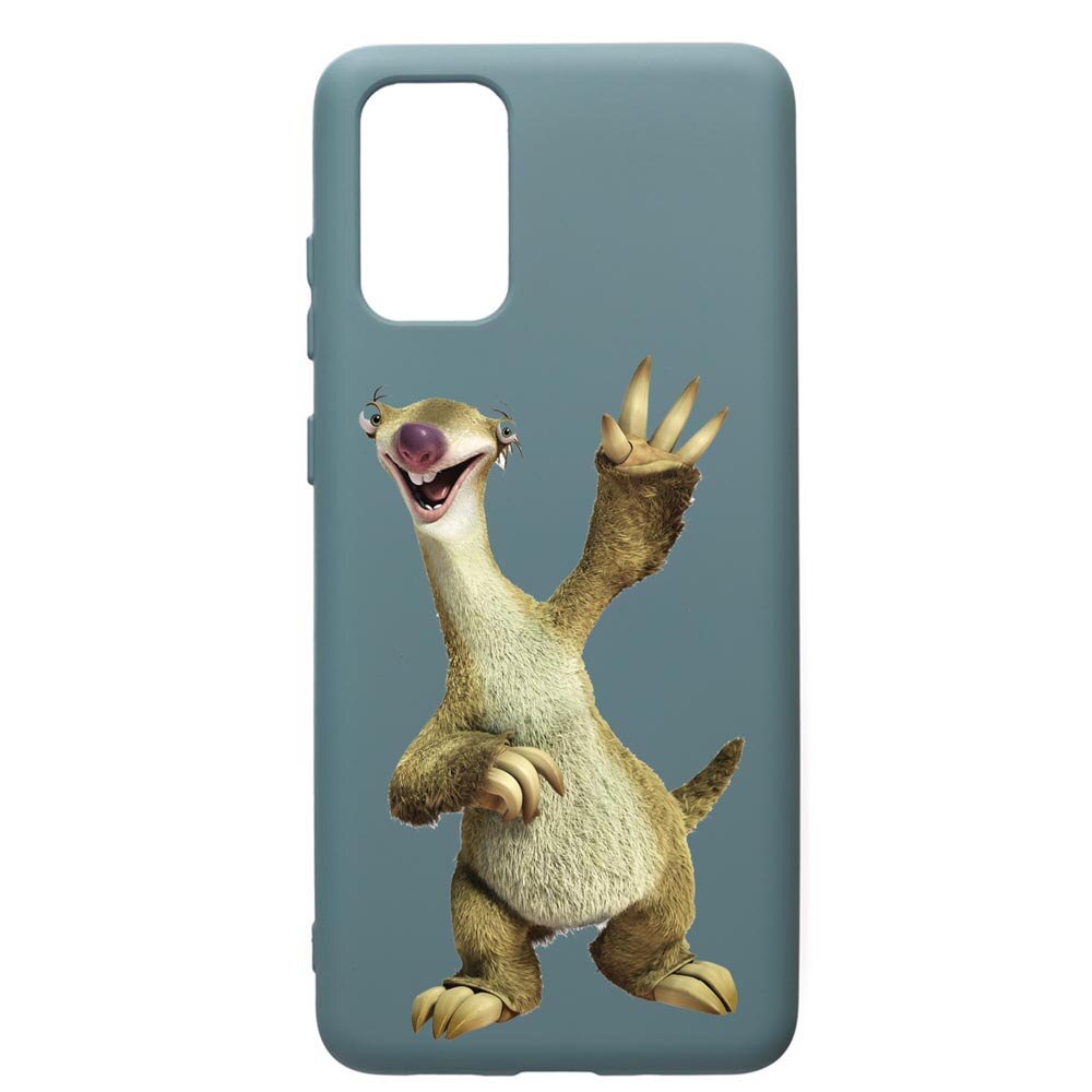Husa Premium Silicon Compatibila Cu Samsung Galaxy S20 Plus, Ice Age Sid, cu interiorul din material textil, protectie camera, Cornflower, PCF24