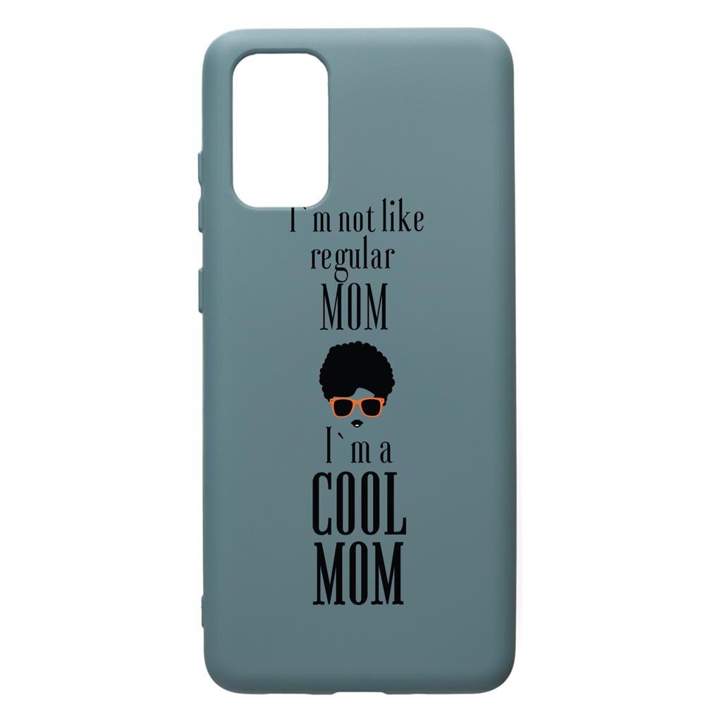 Husa Premium Silicon Compatibila Cu Samsung Galaxy S20 Plus, Cool Mom, cu interiorul din material textil, protectie camera, Cornflower, PCF19
