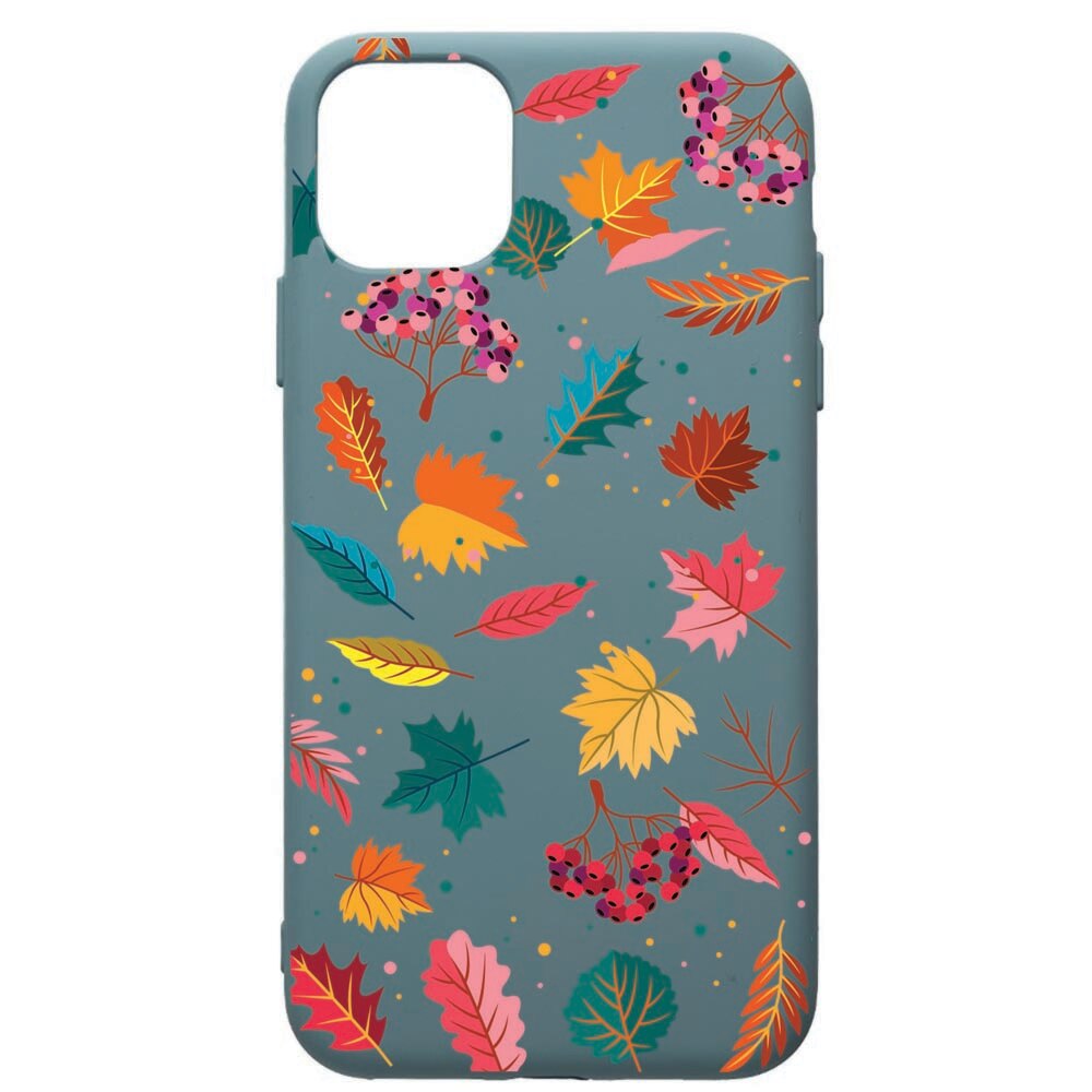 Husa Premium Silicon Compatibila Cu Apple iPhone 11 Pro Max, Feathers, cu interiorul din material textil, protectie camera, Cornflower, PCF99