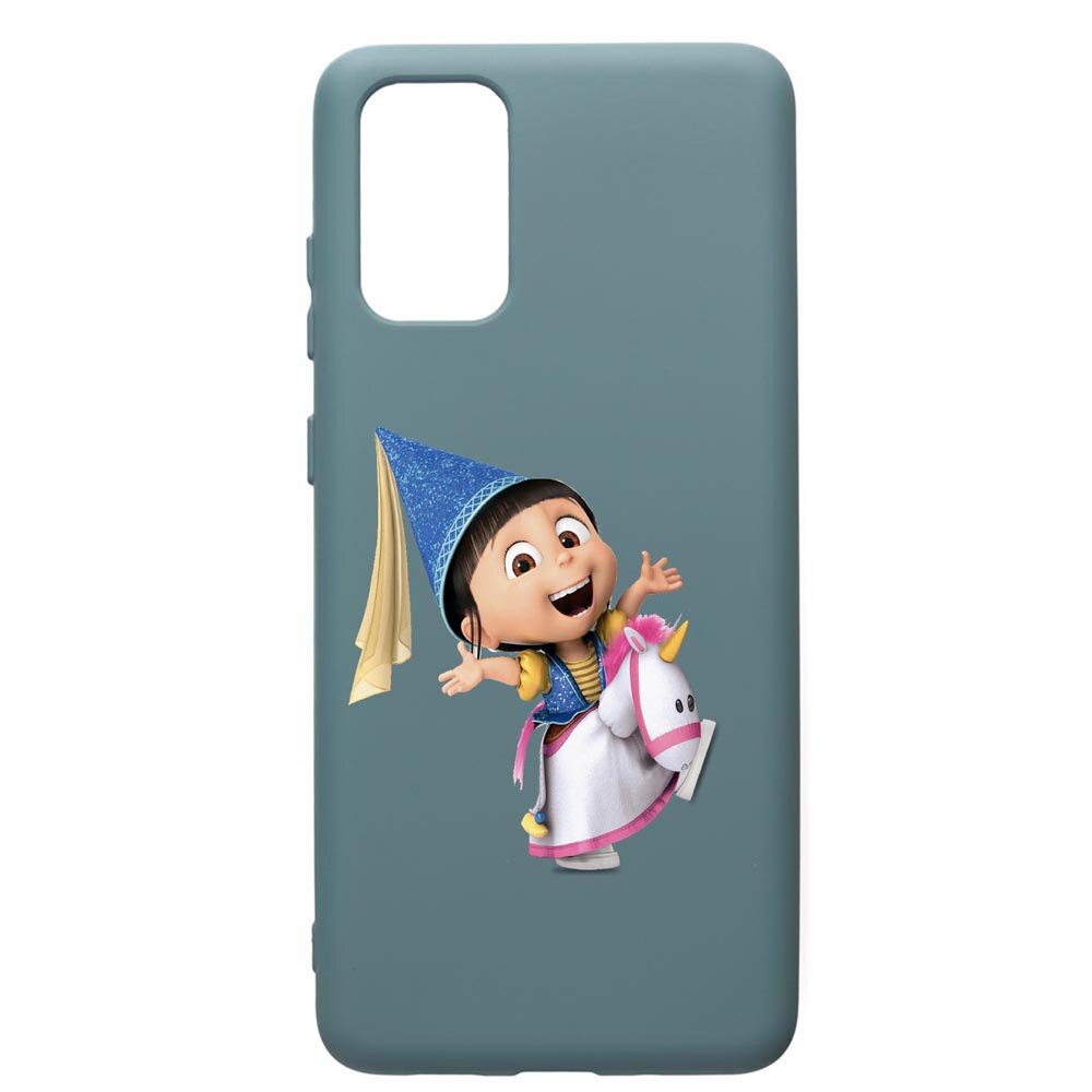 Husa Premium Silicon Compatibila Cu Samsung Galaxy S20 Plus, Despicable Me, Agnes, cu interiorul din material textil, protectie camera, Cornflower, PCF220