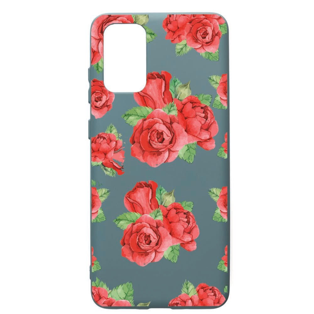 Husa Premium Silicon Compatibila Cu Samsung Galaxy S20 Plus, Rose, cu interiorul din material textil, protectie camera, Cornflower, PCF97