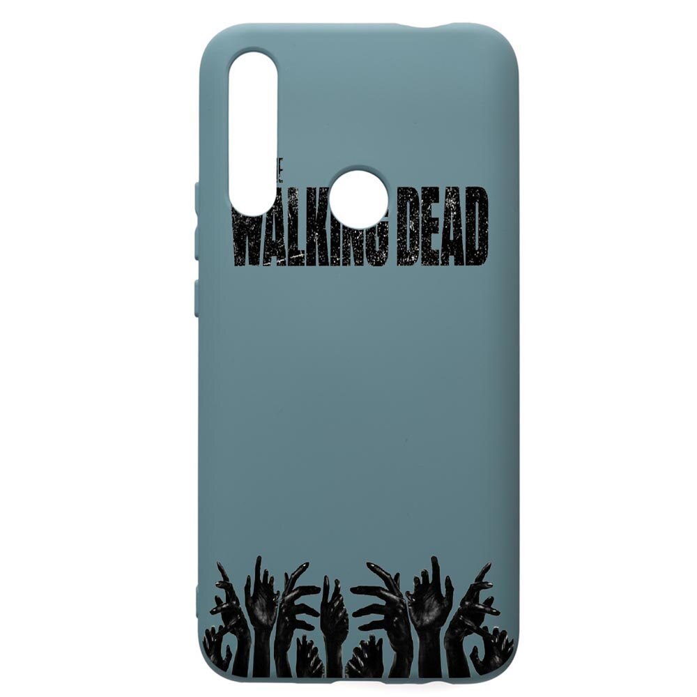 Husa Premium Silicon Compatibila Cu Huawei P Smart Z, The Walking Dead, cu interiorul din material textil, protectie camera, Cornflower, PCF301