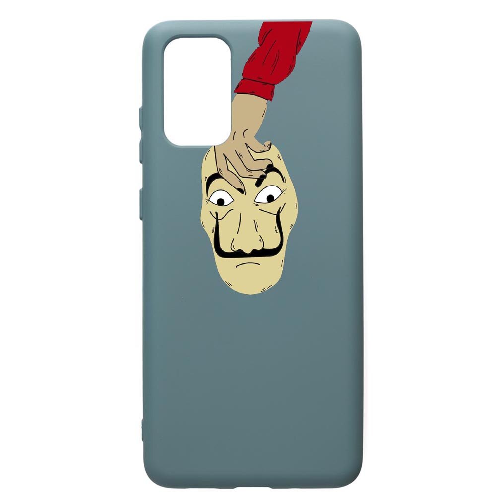 Husa Premium Silicon Compatibila Cu Samsung Galaxy S20 Plus, La Casa De Papel, cu interiorul din material textil, protectie camera, Cornflower, PCF295