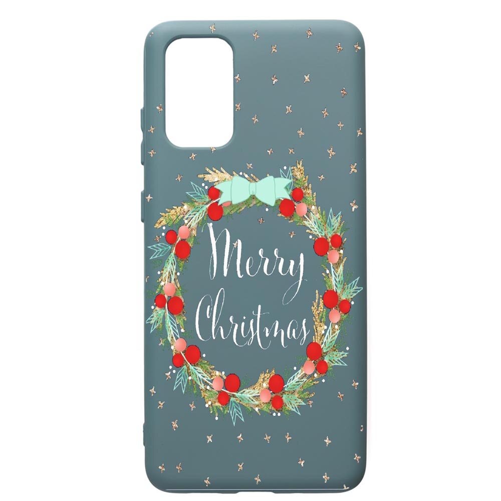 Husa Premium Silicon Compatibila Cu Samsung Galaxy S20 Plus, Xmas, cu interiorul din material textil, protectie camera, Cornflower, PCF312