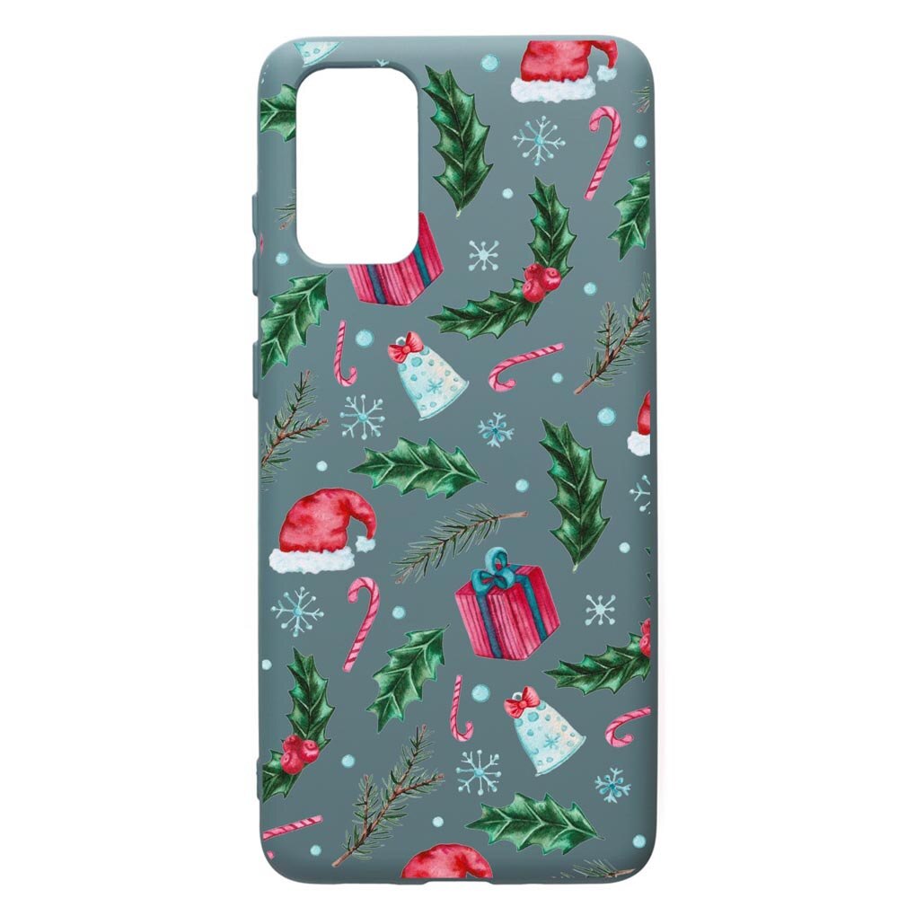Husa Premium Silicon Compatibila Cu Samsung Galaxy S20 Plus, Xmas, cu interiorul din material textil, protectie camera, Cornflower, PCF314