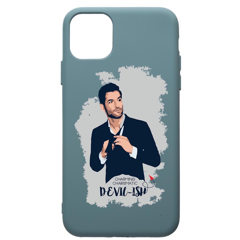 Husa Premium Silicon Compatibila Cu Apple iPhone 11 Pro Max, Lucifer, cu interiorul din material textil, protectie camera, Cornflower, PCF299