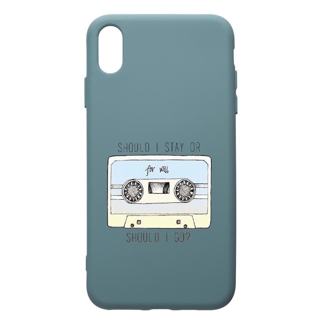 Husa Premium Silicon Compatibila Cu Apple iPhone XS Max, Stranger Things, cu interiorul din material textil, protectie camera, Cornflower, PCF305