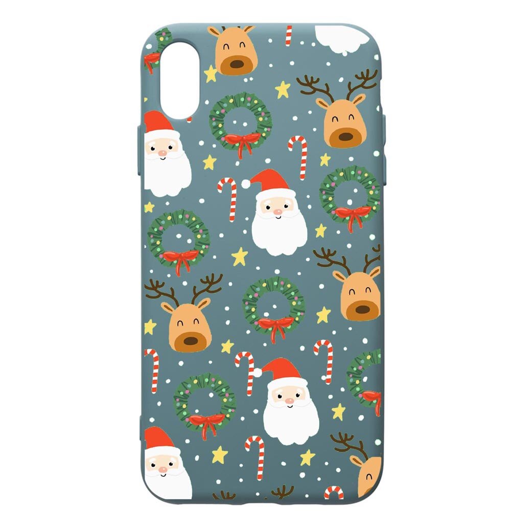 Husa Premium Silicon Compatibila Cu Apple iPhone XS Max, Happy, cu interiorul din material textil, protectie camera, Cornflower, PCF350