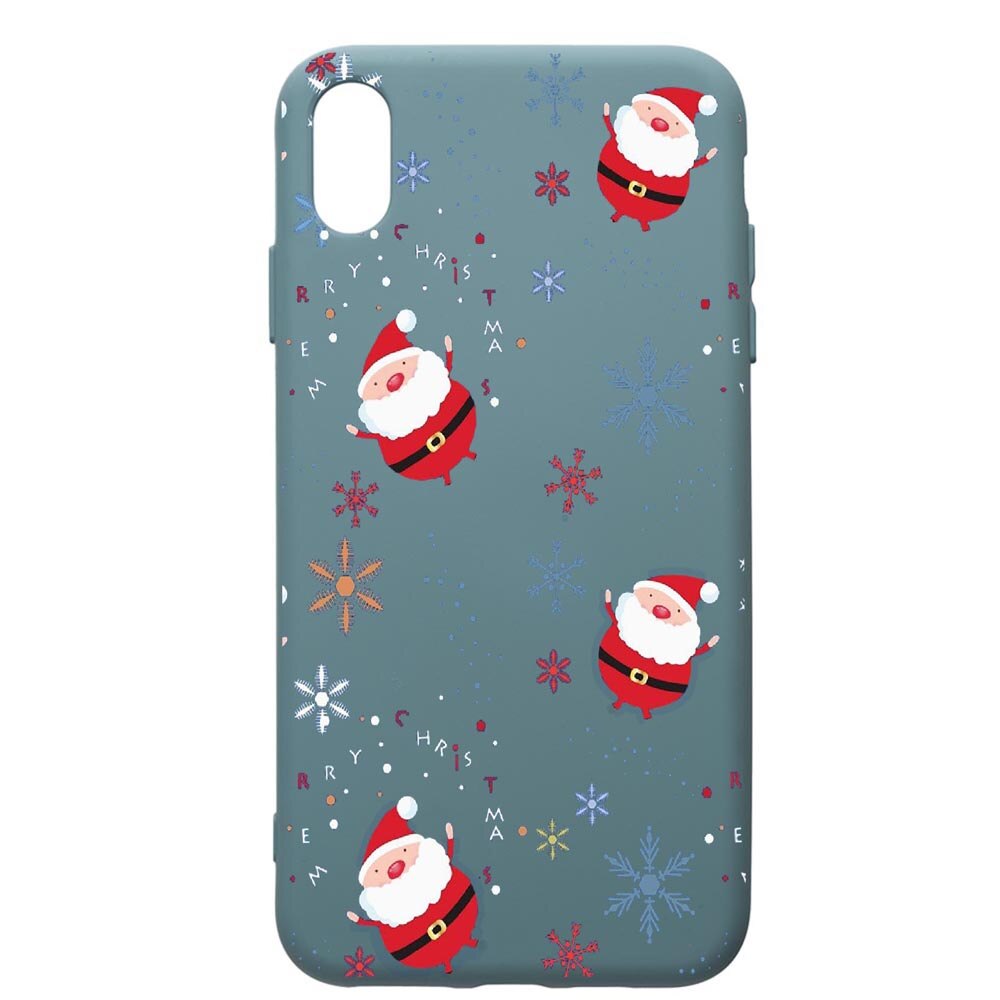 Husa Premium Silicon Compatibila Cu Huawei Y5 2019, Xmas, cu interiorul din material textil, protectie camera, Cornflower, PCF308
