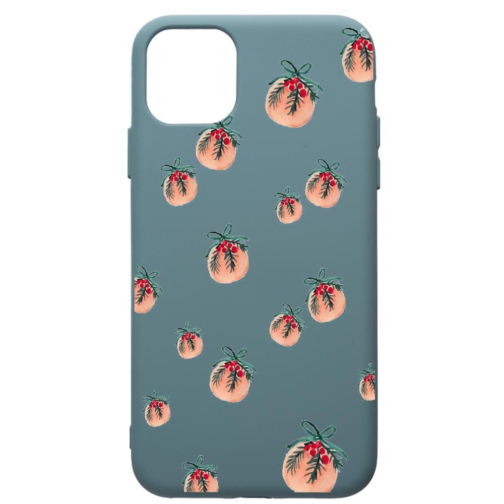 Husa Premium Silicon Compatibila Cu Apple iPhone 11 Pro Max, Xmas, cu interiorul din material textil, protectie camera, Cornflower, PCF339