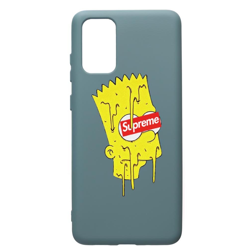 Husa Premium Silicon Compatibila Cu Samsung Galaxy S20 Plus, Supreme, The Simpsons, cu interiorul din material textil, protectie camera, Cornflower, PCF267