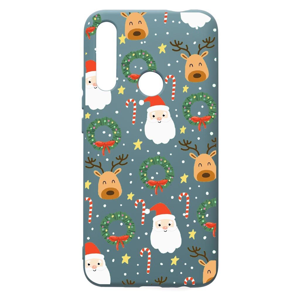 Husa Premium Silicon Compatibila Cu Huawei P Smart Z, Happy, cu interiorul din material textil, protectie camera, Cornflower, PCF350