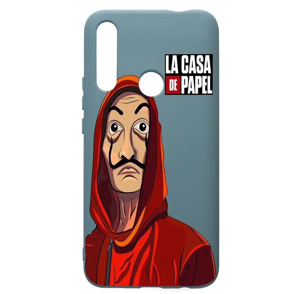 Husa Premium Silicon Compatibila Cu Huawei P Smart Z, La Casa De Papel, cu interiorul din material textil, protectie camera, Cornflower, PCF389