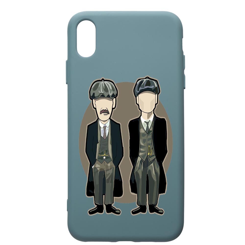 Husa Premium Silicon Compatibila Cu Apple iPhone XS Max, Peaky Blinders, cu interiorul din material textil, protectie camera, Cornflower, PCF383