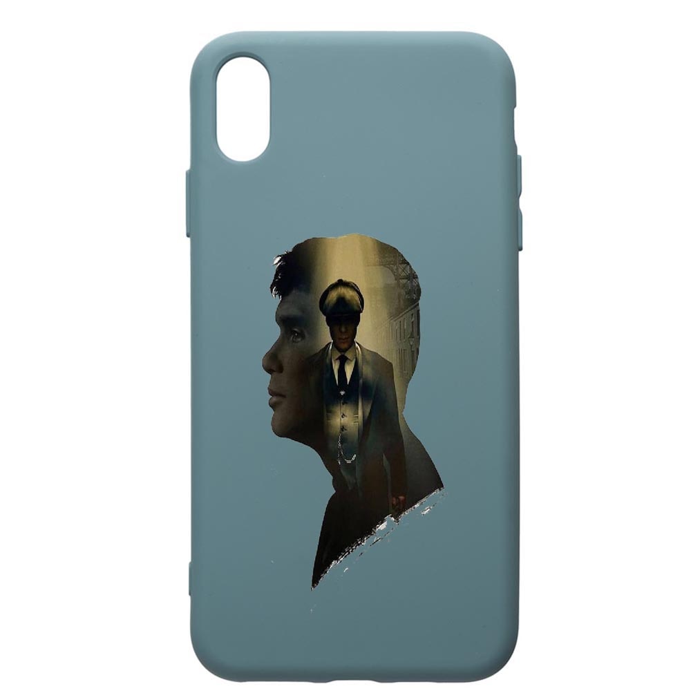 Husa Premium Silicon Compatibila Cu Apple iPhone XS Max, Peaky Blinders, cu interiorul din material textil, protectie camera, Cornflower, PCF385