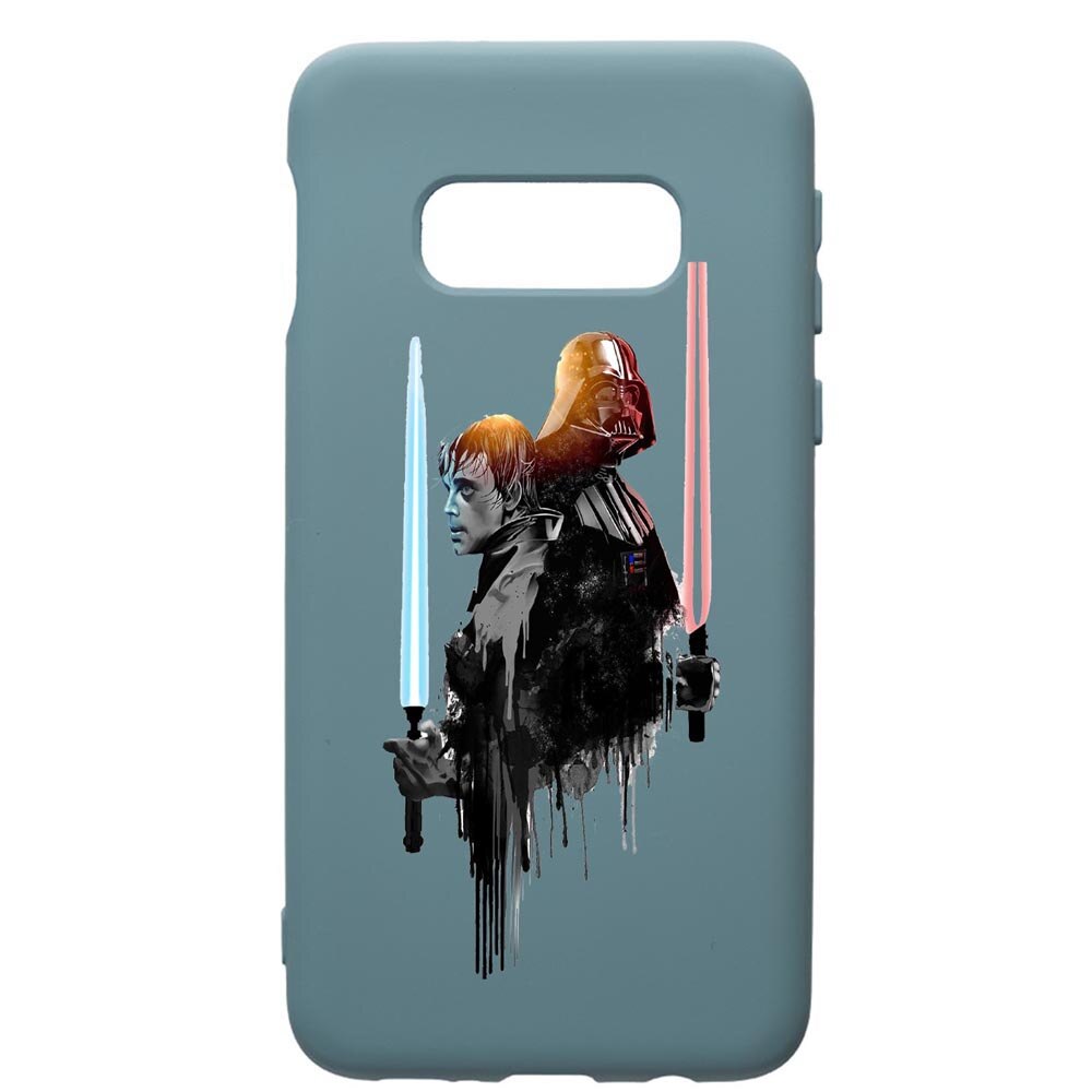 Husa Premium Silicon Compatibila Cu Samsung Galaxy S10, Star Wars Darth Vader Luke, cu interiorul din material textil, protectie camera, Cornflower, PCF398