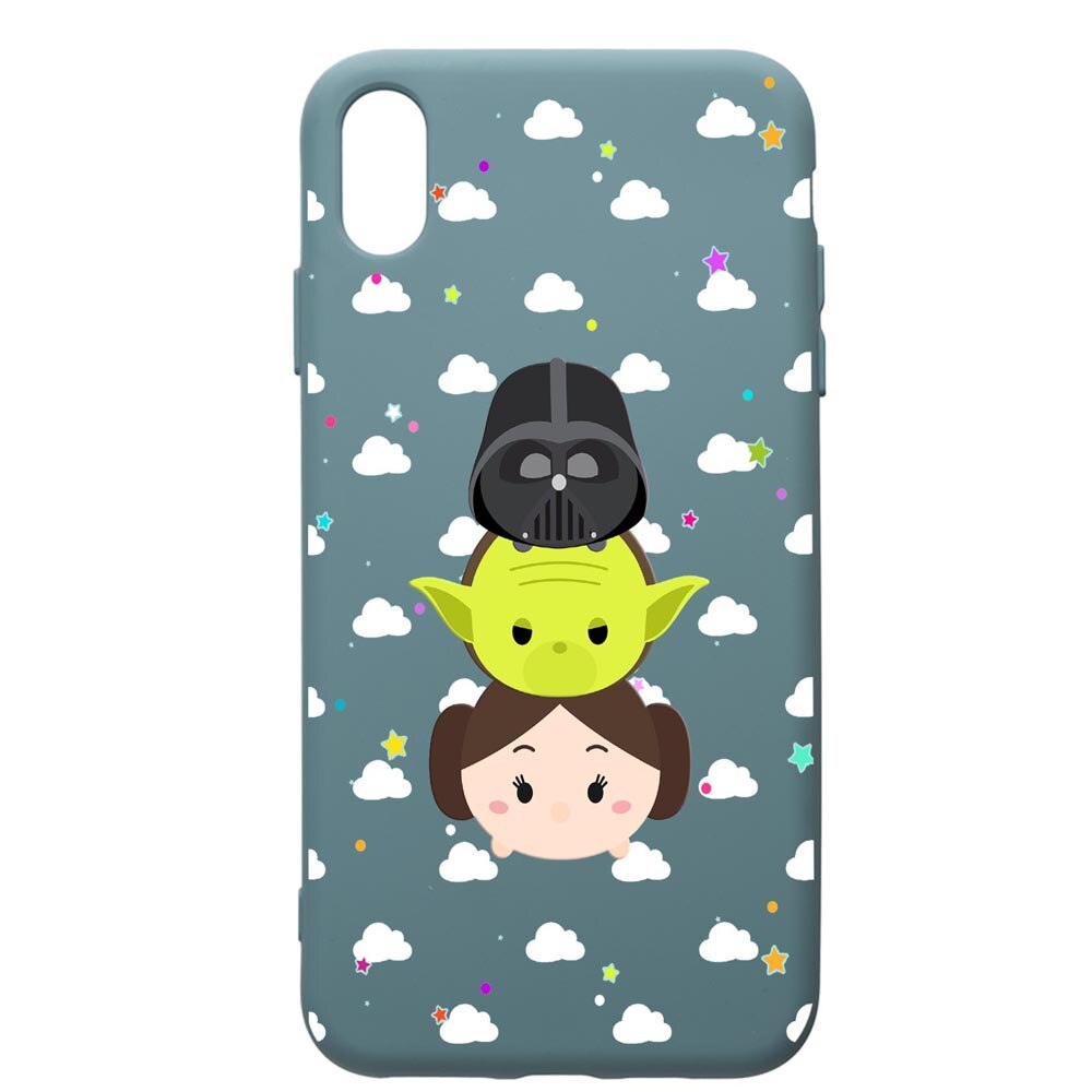 Husa Premium Silicon Compatibila Cu Huawei Y5 2019, Star Wars, cu interiorul din material textil, protectie camera, Cornflower, PCF404