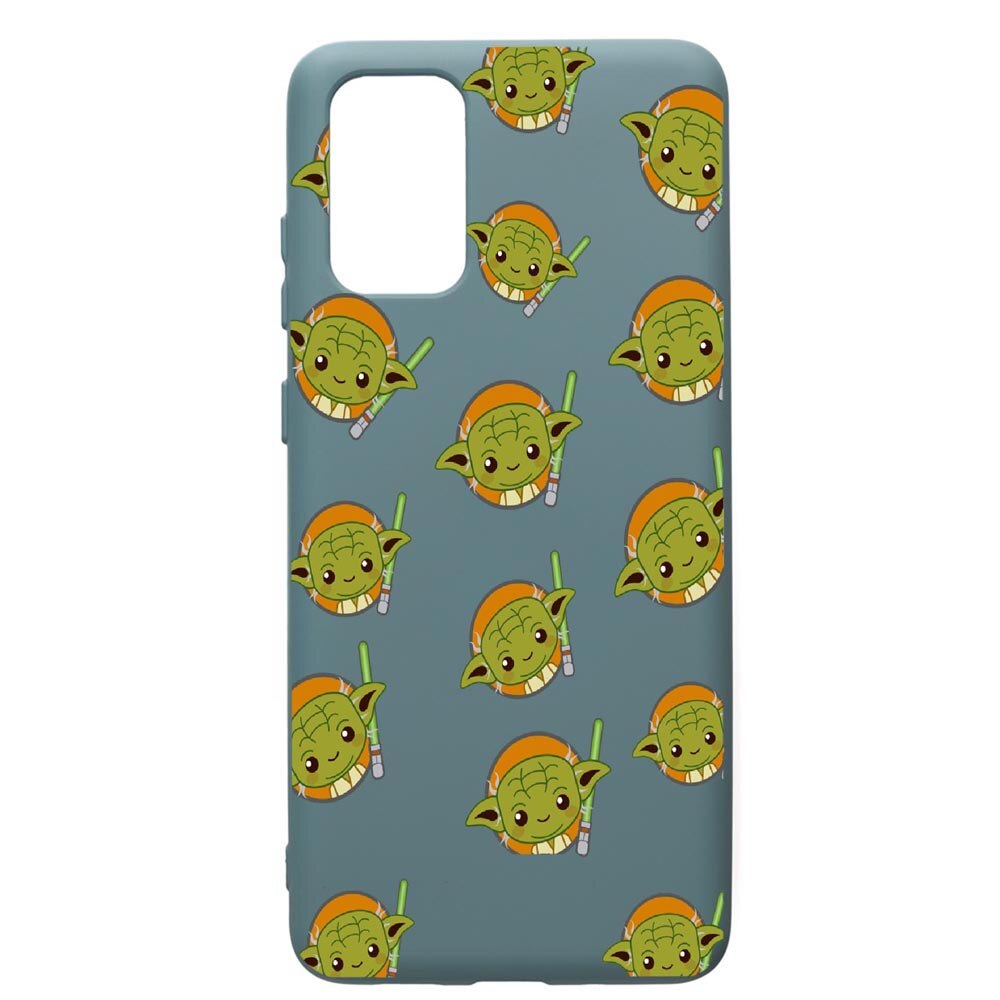 Husa Premium Silicon Compatibila Cu Samsung Galaxy S20 Plus, Star Wars Baby Yoda, cu interiorul din material textil, protectie camera, Cornflower, PCF420
