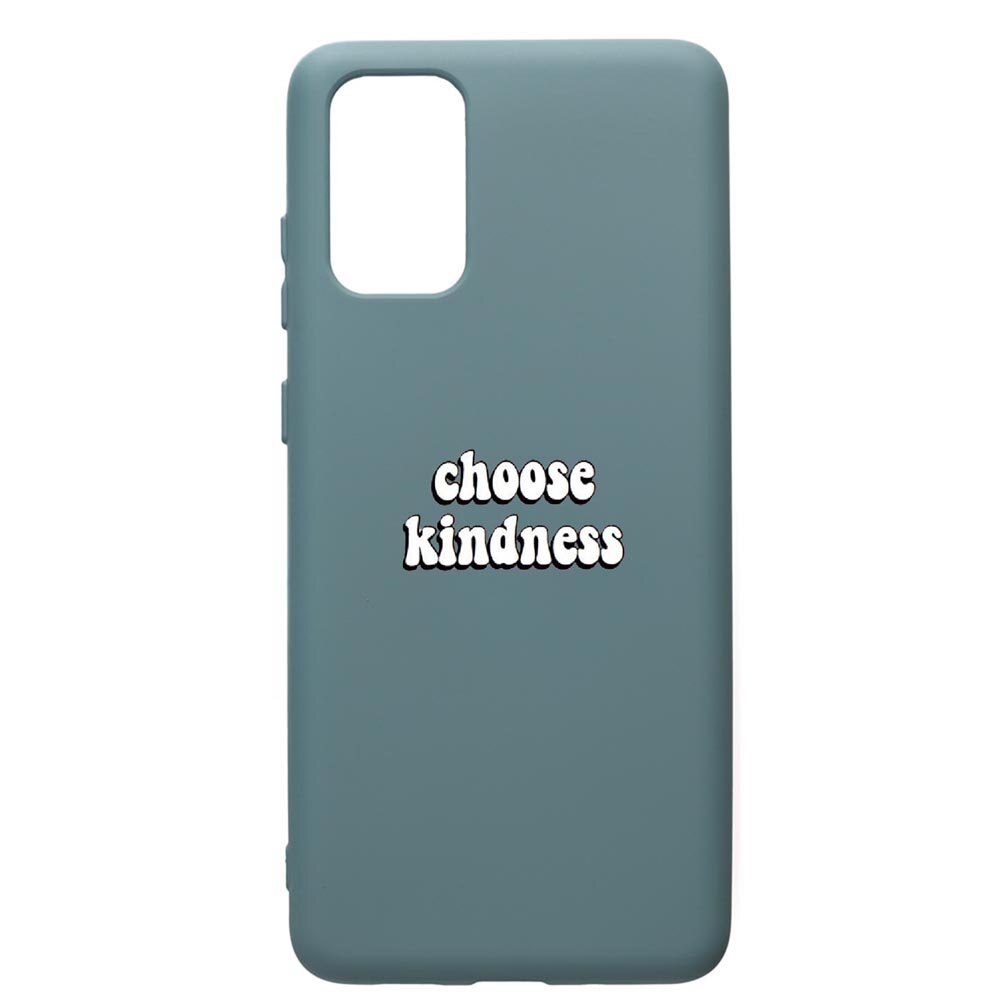 Husa Premium Silicon Compatibila Cu Samsung Galaxy S20 Plus, Kidness, cu interiorul din material textil, protectie camera, Cornflower, PCF478