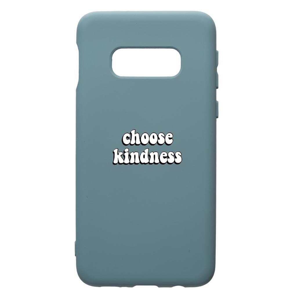 Husa Premium Silicon Compatibila Cu Samsung Galaxy S10, Kidness, cu interiorul din material textil, protectie camera, Cornflower, PCF478