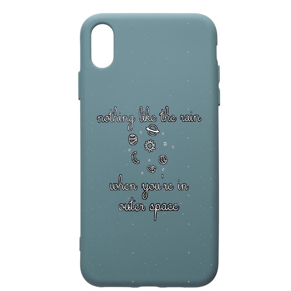 Husa Premium Silicon Compatibila Cu Apple iPhone XS Max, Universe, cu interiorul din material textil, protectie camera, Cornflower, PCF475