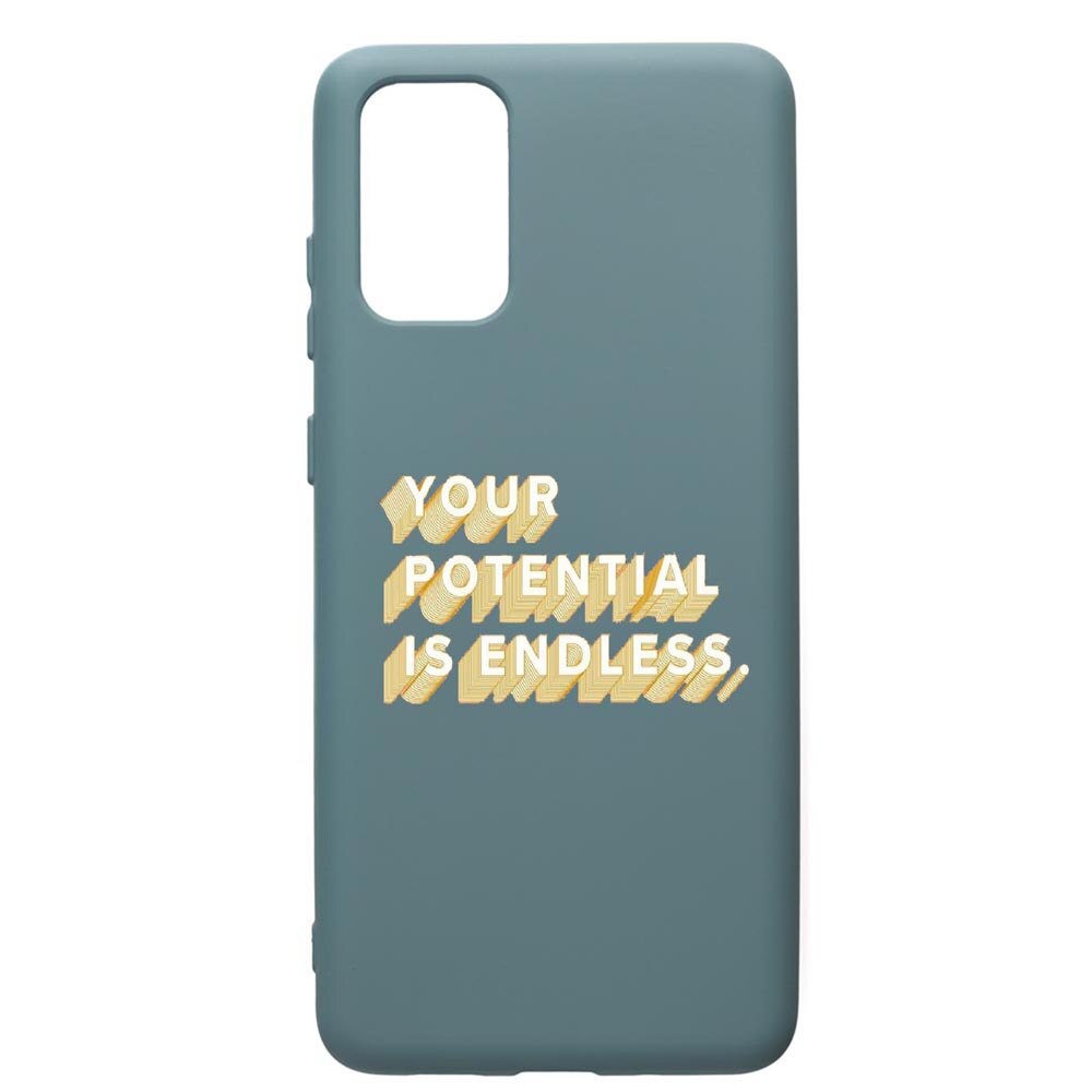Husa Premium Silicon Compatibila Cu Samsung Galaxy S20 Plus, Endless, cu interiorul din material textil, protectie camera, Cornflower, PCF484