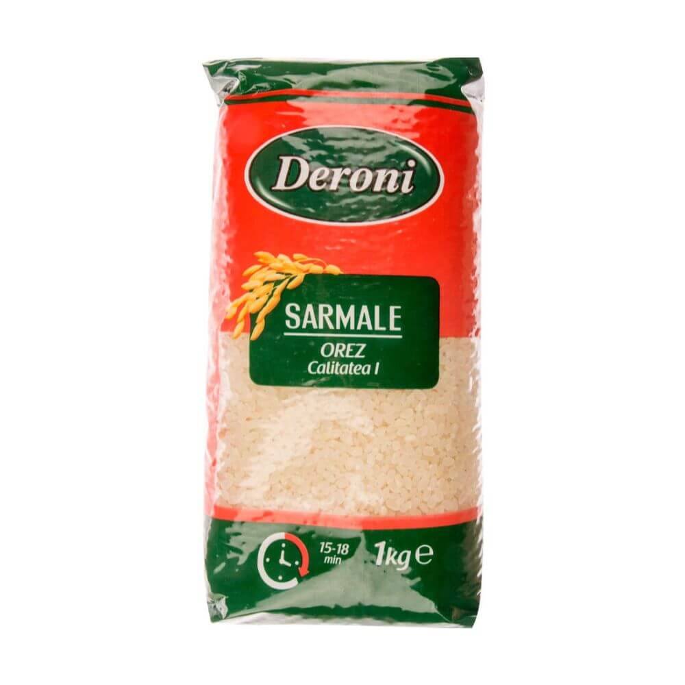 Orez de Sarmale Deroni, Cal. I, 1Kg, 10Buc/Bax