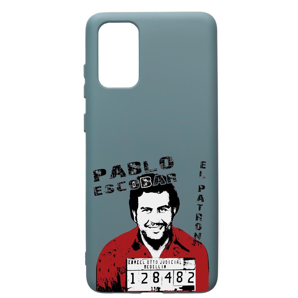 Husa Premium Silicon Compatibila Cu Samsung Galaxy S20 Plus, Narcos, cu interiorul din material textil, protectie camera, Cornflower, PCF444